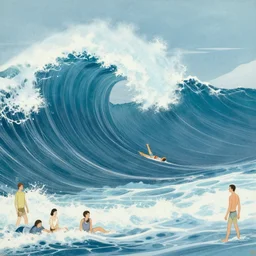 ocean wave by balmy enso, jamie hewlett, nicolas delort, moebius, victo ngai, josan gonzalez, kilian eng