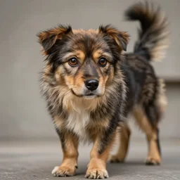 cat dog hybrid animal, cat dog, realistic, hyper realism, medium length photography, dslr - 4