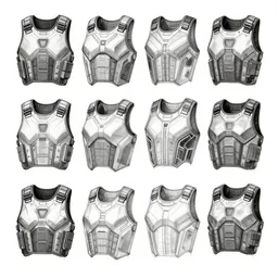 sketches concept art standard tactial soldier lightweight nano cyber plated armor chest gear suit military modern future era variants digital outline