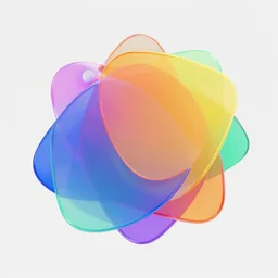 beautiful 3d shapes colorful transparent overlapping, 3d render unreal engine trending on artstation