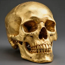 “a skull made completely out of gold”