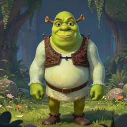 digital art of shrek in the backrooms