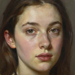 close up face of a extremely beautiful bond female vam pire portrait, masterpiece, oil on canvas!!!!!!!!!!!!!!!, artgerm, norman rockwell, craig mulins, trending on pxiv,