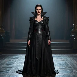 full body photo of eva green as a vampire warrior
