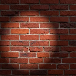 an old red brick wall close up, studio light