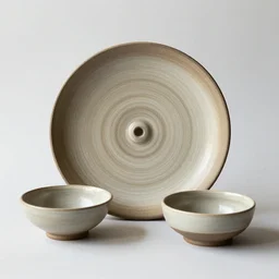 wheel - thrown wabi - sabi ceramic set