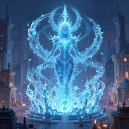 fantasycore, eldritch, psychic, elemental masterpiece 8 k resolution behance hd scrollwork magic ice zbrush central contest winner, cel - shaded city streets by bruce pennington