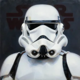 a painting of a star wars movie poster, a fine art painting by ron english, trending on deviantart, space art, reimagined by industrial light and magic, poster art, movie poster