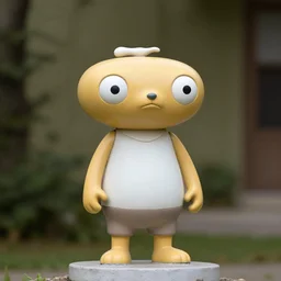 greek statue of stewie griffin, photograph