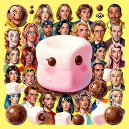 marshmallows chocolate bubbles by beeple, artgerm, aaron horkey, amanda sage, bauhaus, salvador dali, bernie wrightson, bruce pennington, frank, stella, anne stokes, alena aenami, angus mckie, alex grey, don bluth, akira toriyama, chris moore, arthur adams, andre masson, dr. suess, brian despain. abstract, artstation, design 4 k, native, hd