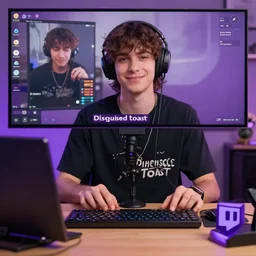 disguisedtoast, twitch livestream still
