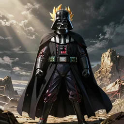 anime of super saiyan darth vader