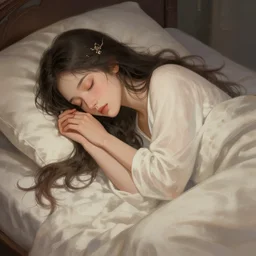 the Goddess of Sleep, detailed digital art, trending on Artstation