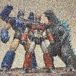 Voltron assembled vs. Godzilla