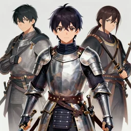 art of a knight by Li Fangying,Ni Yuanlu and Toyohara Kunichika,pixiv contest winner,2d game art,beautiful,high quality