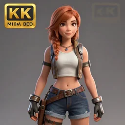 Madison Beer as a video game character, digital art, unreal engine, unreal engine render, blender render, render, 4k, coherent