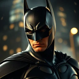 brad pitt as batman, cinematic shot, 8 k, art by artgerm and greg rutkowski and alphonse mucha, movie screenshot
