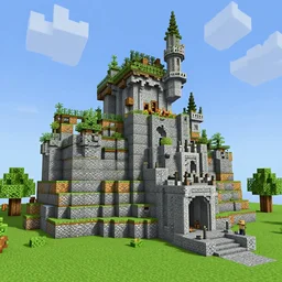 Epic castle built in Minecraft