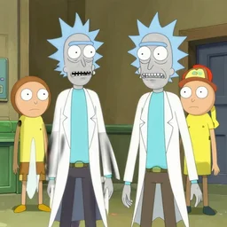 rick and morty in real life, 4 k, hi - res