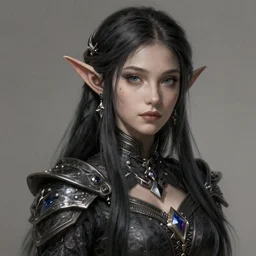 pretty dark elf princess, highly detailed, d & d, fantasy, highly detailed, digital painting, trending on artstation, concept art, sharp focus, illustration, global illumination, shaded, art by artgerm and greg rutkowski and fuji choko and viktoria gavrilenko and hoang lap
