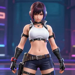 screenshot of Giovanna in Guilty Gear Strive (2021)