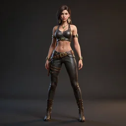 Lina, Dota 2,, rendered in Cinema 4D and Octane and Unreal Engine 5, hyperrealism, full body photogenic shot, digital render, cinematic lighting ornate earrings, 8k resolution, masterpiece work