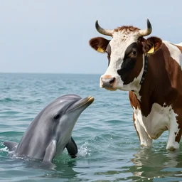 An hybrid between a dolphin and a cow