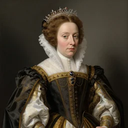 queen elizabetth I painted by hieronymus bosch, detailed digital art, trending on Artstation
