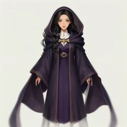 masterpiece head-on symmetrical centered painted portrait, Maya Ali as D&D Mage, Gloomhaven game style, wearing wizard robes, elegant, in the style of ROSSDRAWS and Ruan Jia and Ross Tran and Alphonse Mucha and Ayami Kojima and Charlie Bowater and Karol Bak and Jean Delville, pixar, maya engine, splash comics, global illumination lighting, rich bright colours