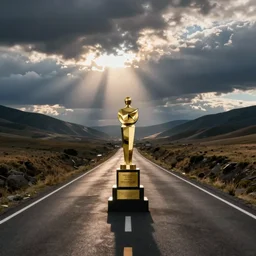 a thing on the road.