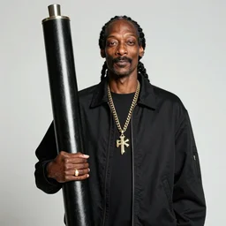 Snoop Dogg holding a huge blunt for a 1990s sitcom tv show, Studio Photograph, portrait, C 12.0