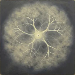 transition of dust evolving into complex neural networks. stunning, award - winning masterpiece by zdzisław beksinski, oil on canvas