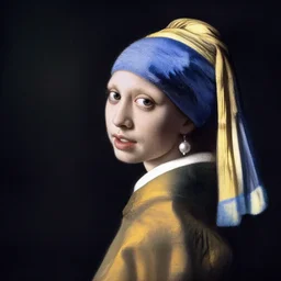 Spider Man with a pearl earring by Johannes Vermeer