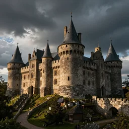 medieval castle, by axel torneman