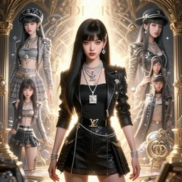 a pin up and beautiful fashion dreamlke japan girl with lv jewelry, character art, art by artgerm, wlop, loish, ilya kuvshinov, hyperdetailed, 8 k realistic, symmetrical, global illumination, radiant light, frostbite 3 engine, cryengine, dof, trending on artstation, digital art, chanel, dior, fantasy and detailed and intricate background