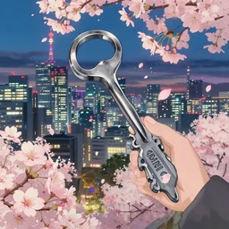a wholesome animation key shot, tokyo city in the background, cherry blossoms in the foreground, studio ghibli, pixar and disney animation, sharp, rendered in unreal engine 5, anime key art by greg rutkowski, bloom, dramatic lighting