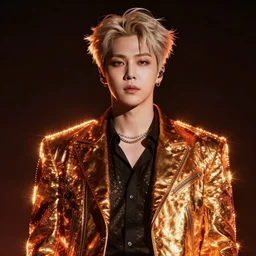 Photorealistic Jimin photorealism, UHD, amazing depth, cinematic lighting, epic scale, glowing rich colors, powerful imagery, concept art