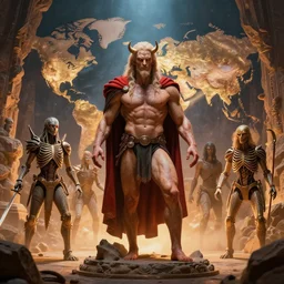 the seven deadly sin at the seven world wonders, trending on artstation
