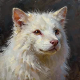humanoid animal, concept art oil painting, portrait ethereal by jama jurabaev, greg rutkowski extremely detailed, brush hard, artstation, soft light
