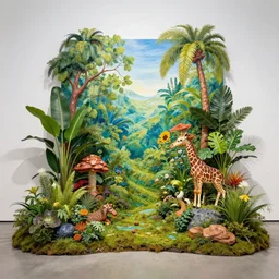 This art installation captures the beauty of the natural world. The colors are vibrant and the composition is pleasing to the eye. The art installation is a wonderful example of the artist's skill in capturing the essence of his subjects.  by Phil Noto artificial