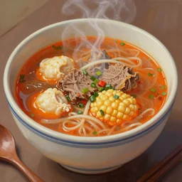 the god of soup, high quality digital art, artstation, oil painting