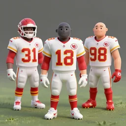 the Kansas City Chiefs Players as Nedoroids 8k