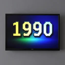 rgb screen showing a 1 9 9 0's award winning video game, backlight