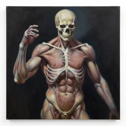 nuclear magician art by esao andrews. oil on canvas, sharp focus, cinematic atmosphere, detailed and intricate, perfect anatomy