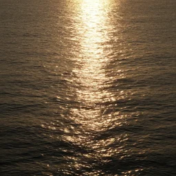 Reflection of the sun in the ocean