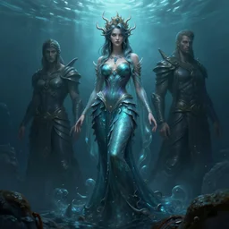 sea queen, mysterious, highly detailed, digital painting, artstation, concept art, smooth, sharp focus, illustration, unreal engine 5, 8 k, art by ross tran and greg rutkowski and edgar maxence