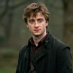 daniel radcliffe portrait as a dnd character fantasy art.