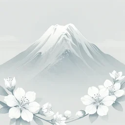 a mountain in the style of 花