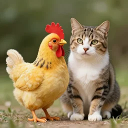 a cat and chicken hybrid, award-winning, rare species photography