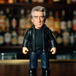 robert de niro as nendoroid!, background bar, kodak film